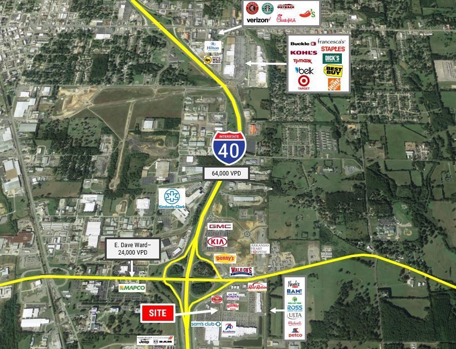 Outparcel - Lewis Crossing Shopping Center: 1200 S Amity Rd, Conway, AR 72032
